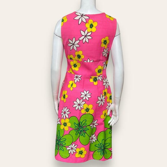 60s Hawaiian Sleeveless Wrap Dress by Malihini Designer Collection Hawaii - Picture 4 of 14